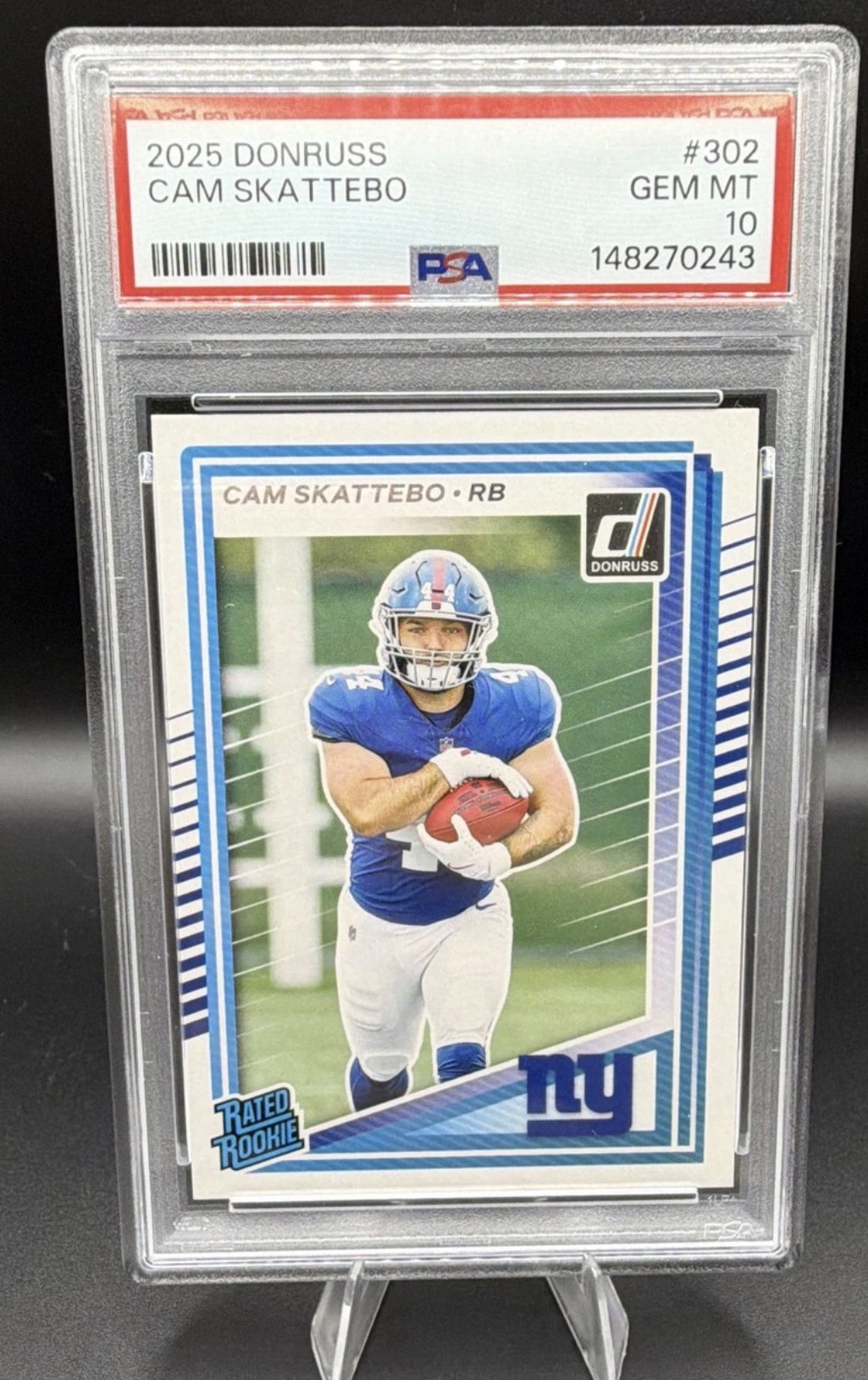 Cam Skattebo PSA 10 rookie card