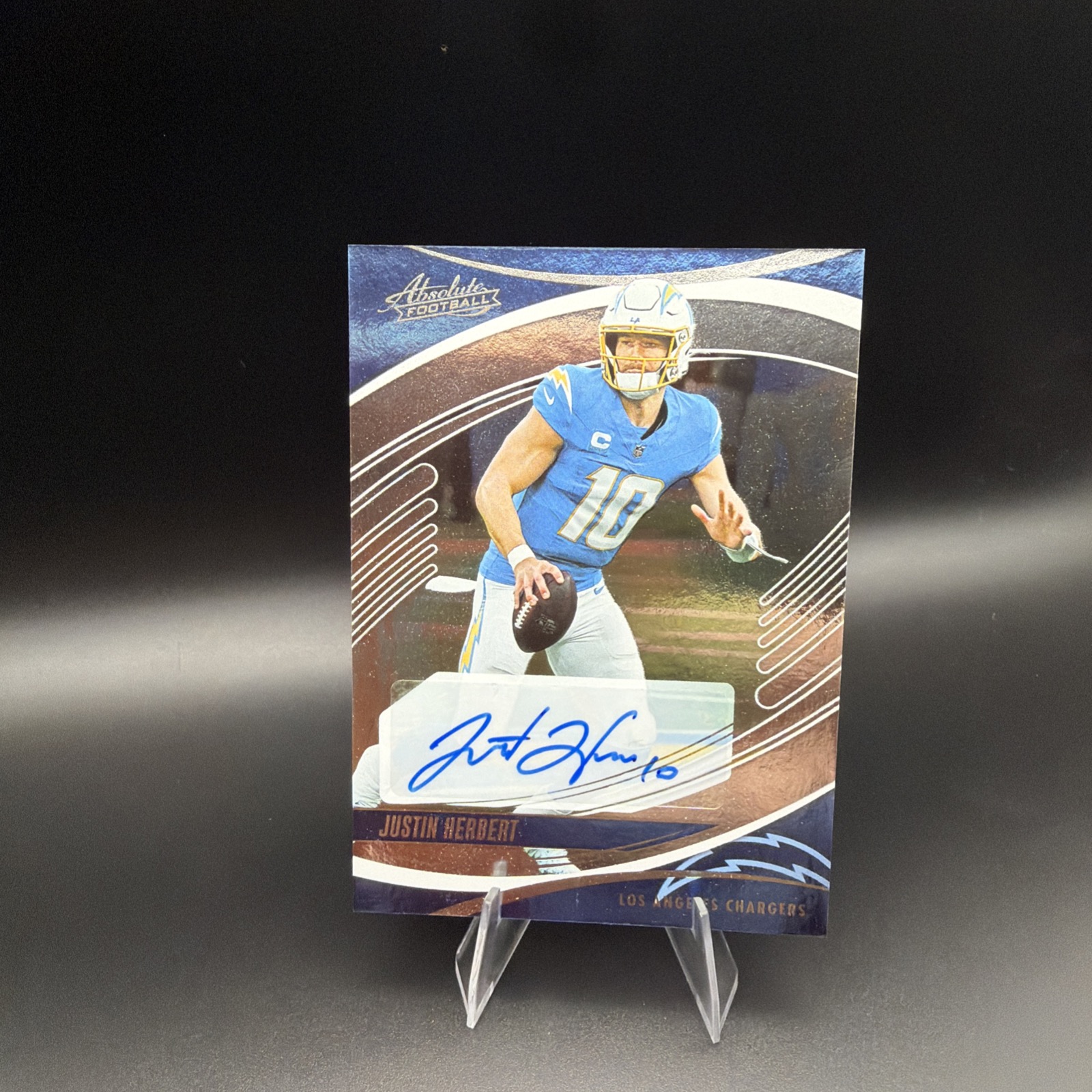 Justin Herbert autograph card