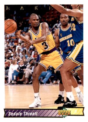 1992-93 Upper Deck European (Spanish) #193 Sedale Threatt