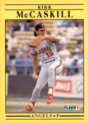 1991 Fleer #319 Kirk McCaskill :