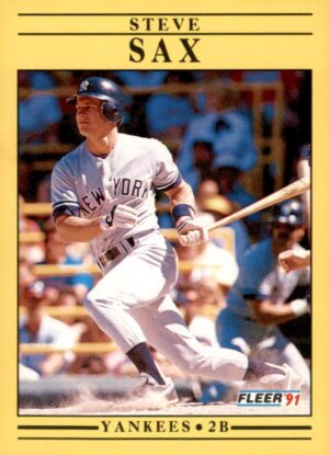 1991 Fleer #679b Steve Sax