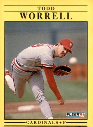 1991 Fleer #653b Todd Worrell :