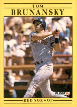 1991 Fleer #88b Tom Brunansky