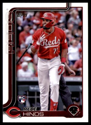 2025 Topps #217 Rece Hinds Rainbow Foil