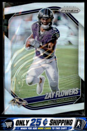 2025 Panini Prizm #106 Zay Flowers Silver