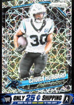 2025 Panini Prizm #237 Chuba Hubbard Lazer