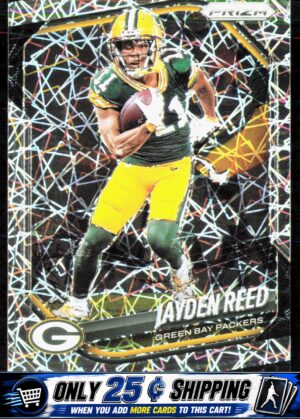 2025 Panini Prizm #25 Jayden Reed Lazer