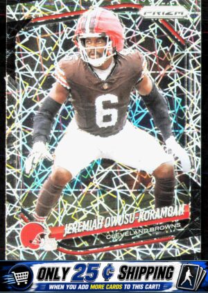 2025 Panini Prizm #159 Jeremiah Owusu-Koramoah Lazer