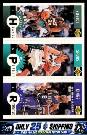 1996-97 Collector's Choice  Hawkins / Perdue / Richmond Mini-Cards Panels
