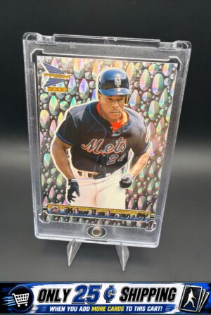 2000 Pacific Prism #93 Rickey Henderson Drops Silver