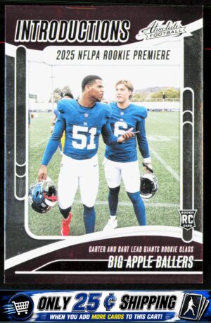 2025 Panini Absolute #I-ACR Big Apple Ballers Introductions