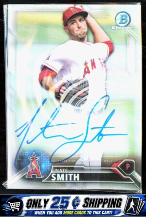 2016 Bowman #CPA-NS Nate Smith Chrome Prospect Autographs Refractor #/499