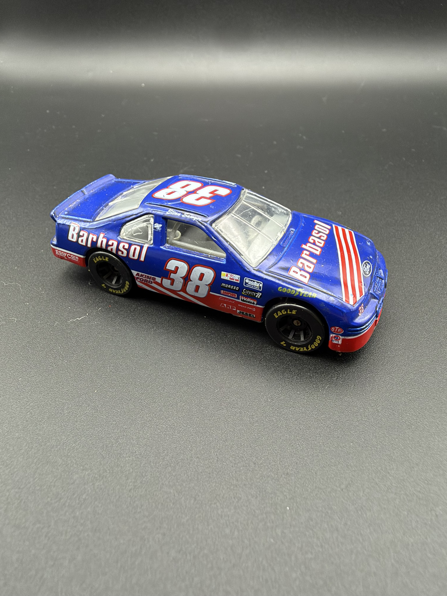 #38 Blue NASCAR Diecast Car Elton Sawyer