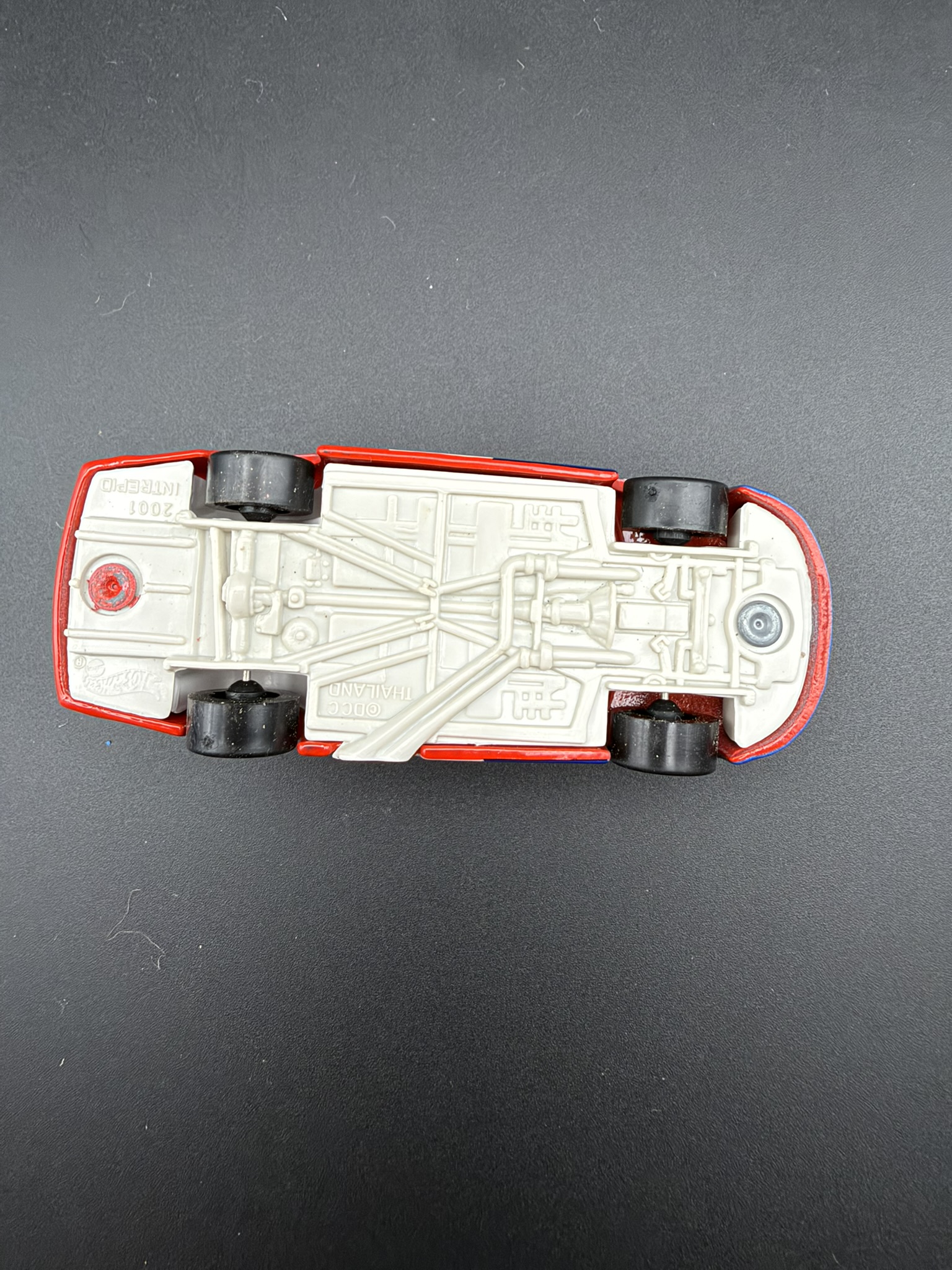 #1 Red White Blue NASCAR Diecast Car Hotwheels - Image 2