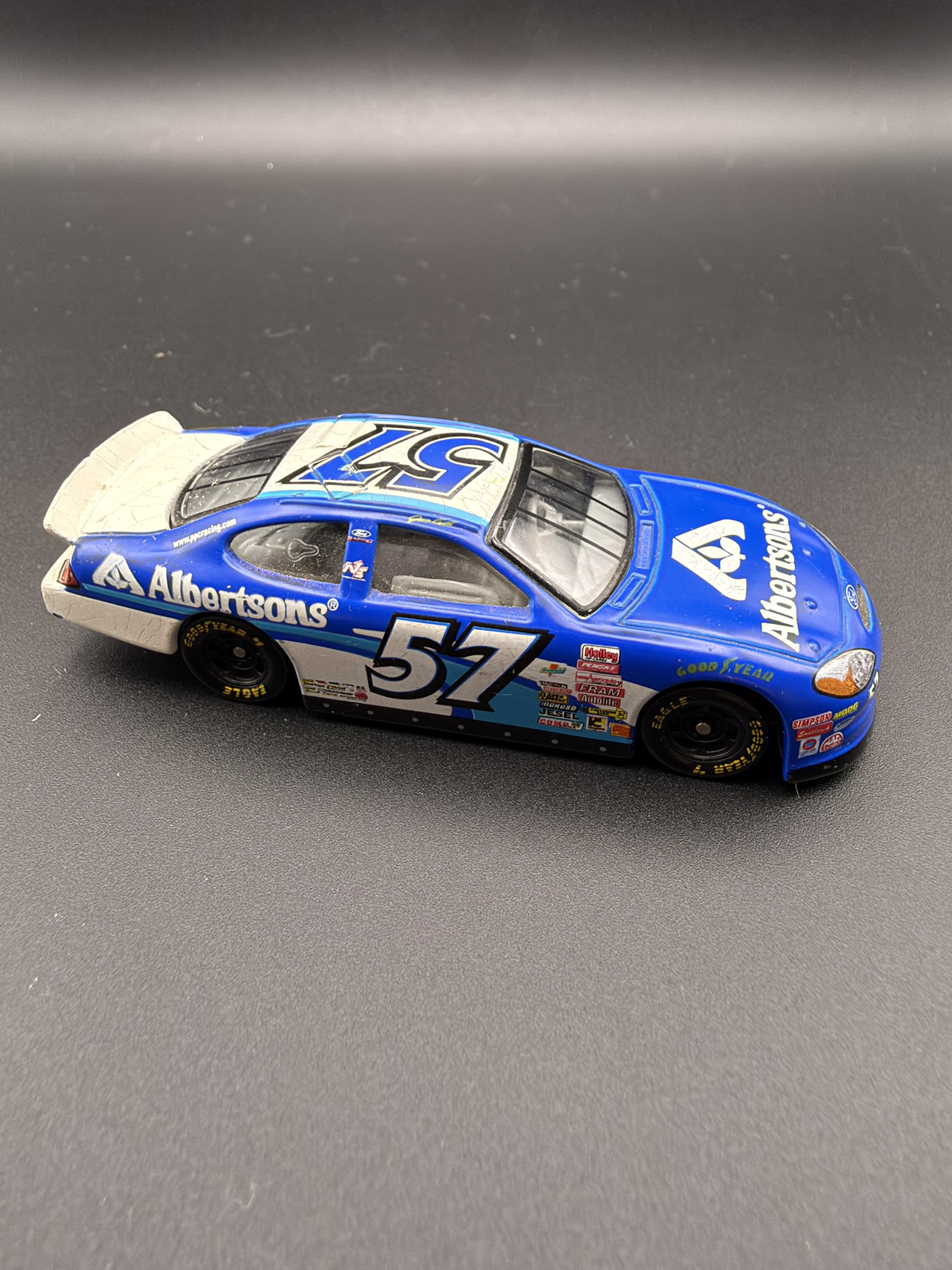 #57 Blue NASCAR Diecast Car Jason Keller